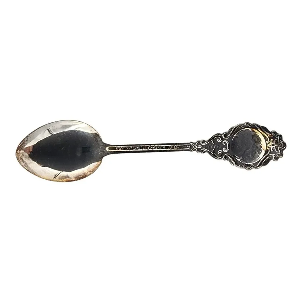 Vintage St Thomas VI Souvenir Spoon Silver Plated Dutch American Import Co New